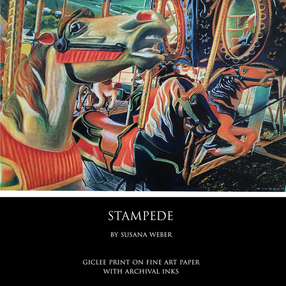 STAMPEDE Fine Art Print - Picture 1 of 3